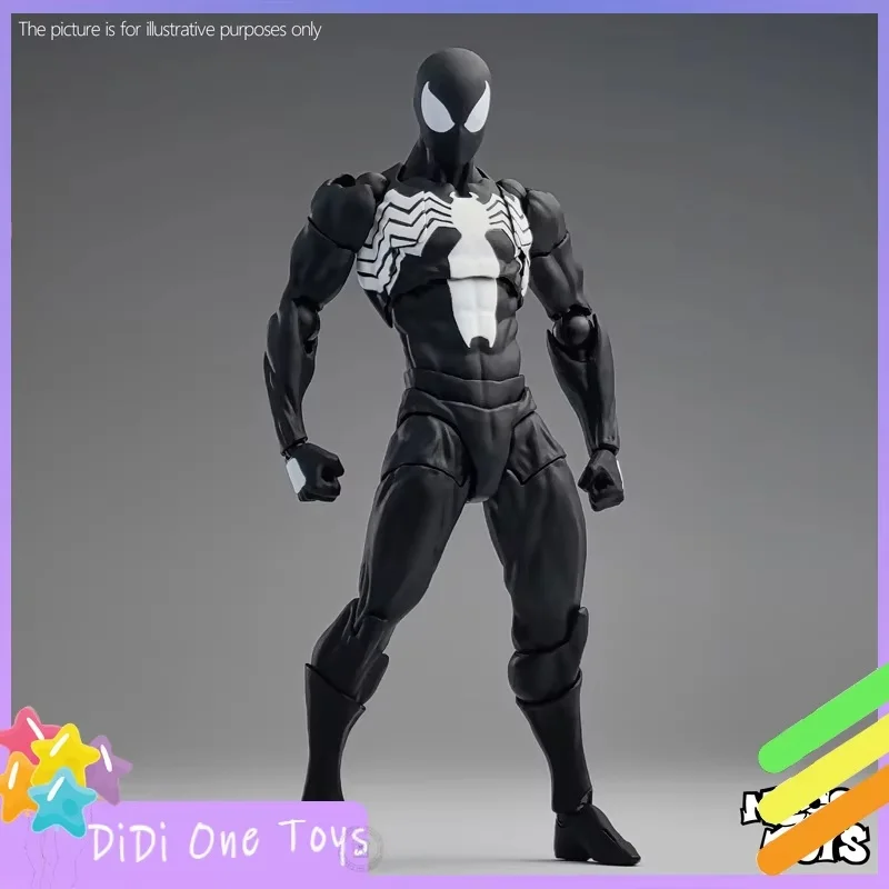 

16cm MESS TOYS The Black Neighbor Symbiotic Spider-Man Black Venom Suit Joint Action Figures Collect Desktop Ornaments Boy Gift