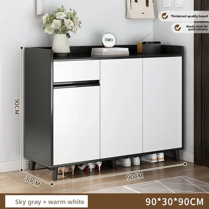 Factory Integrated Cabinet At The Door Of The Shoe Cabinet Large Capacity Multi-layer Locker Against The Wall Entrance Shoe Rack