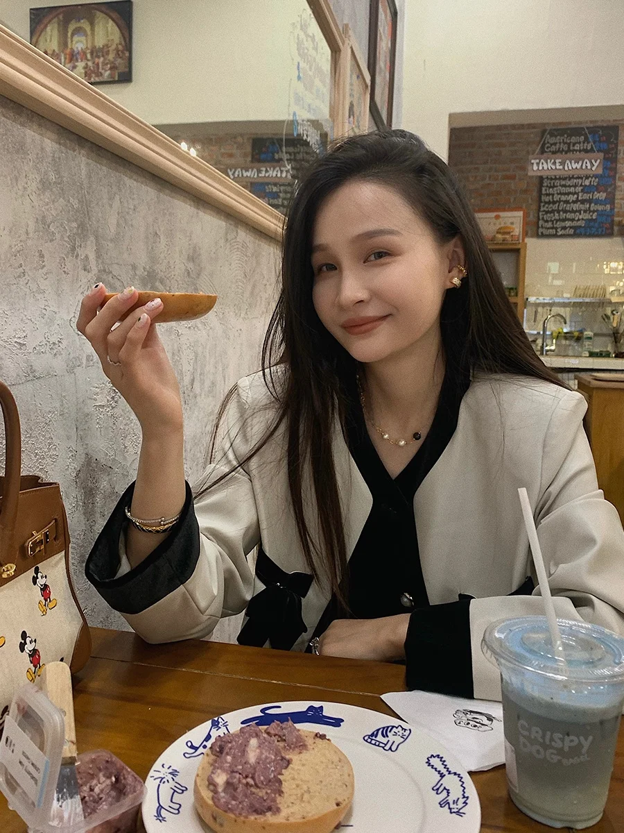 Giacca in Similpelle Morbida Bluetique Cloud, Tessuto Ultra Morbido per Capispalla Casual da Donna