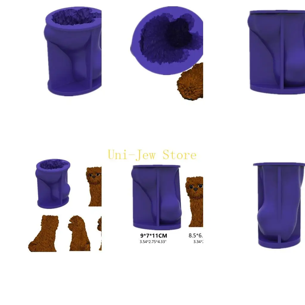 

40 ГБ милая собака силиконовая форма смола эпоксидная форма DIY ремесло формы для мыла домашний декор