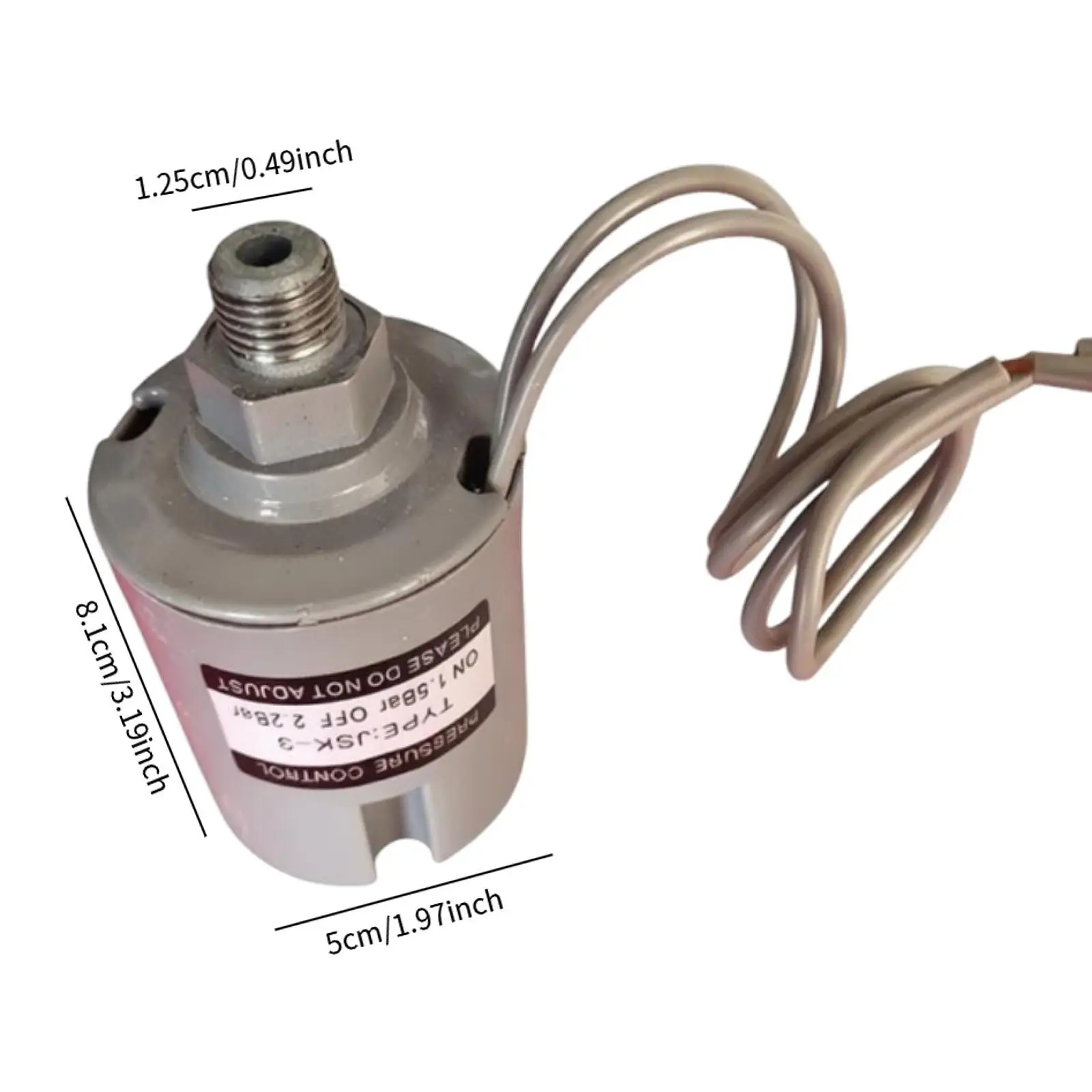 Garden Pump Booster Water Pressure Switch Adjustable Control Thread Design for Automatic Irrigation and Fountain Use