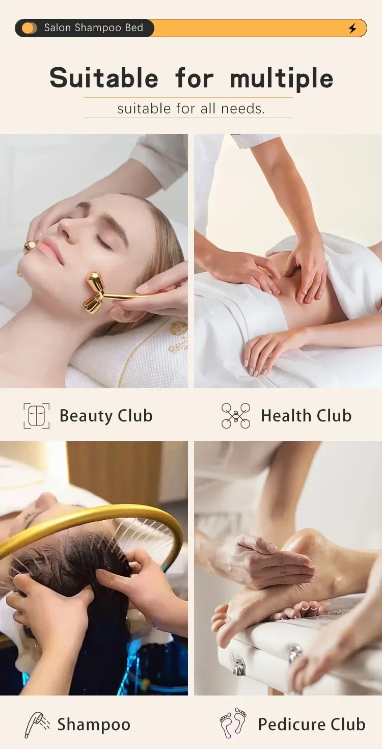 XinSheng Shampoo-Bett, Friseursalon, Betten, Kopf, SPA, Begasungsmaschine, Massagetisch, Freizeit- und Gesundheitsgeschäft, kommerzielle Möbel – Detail 10