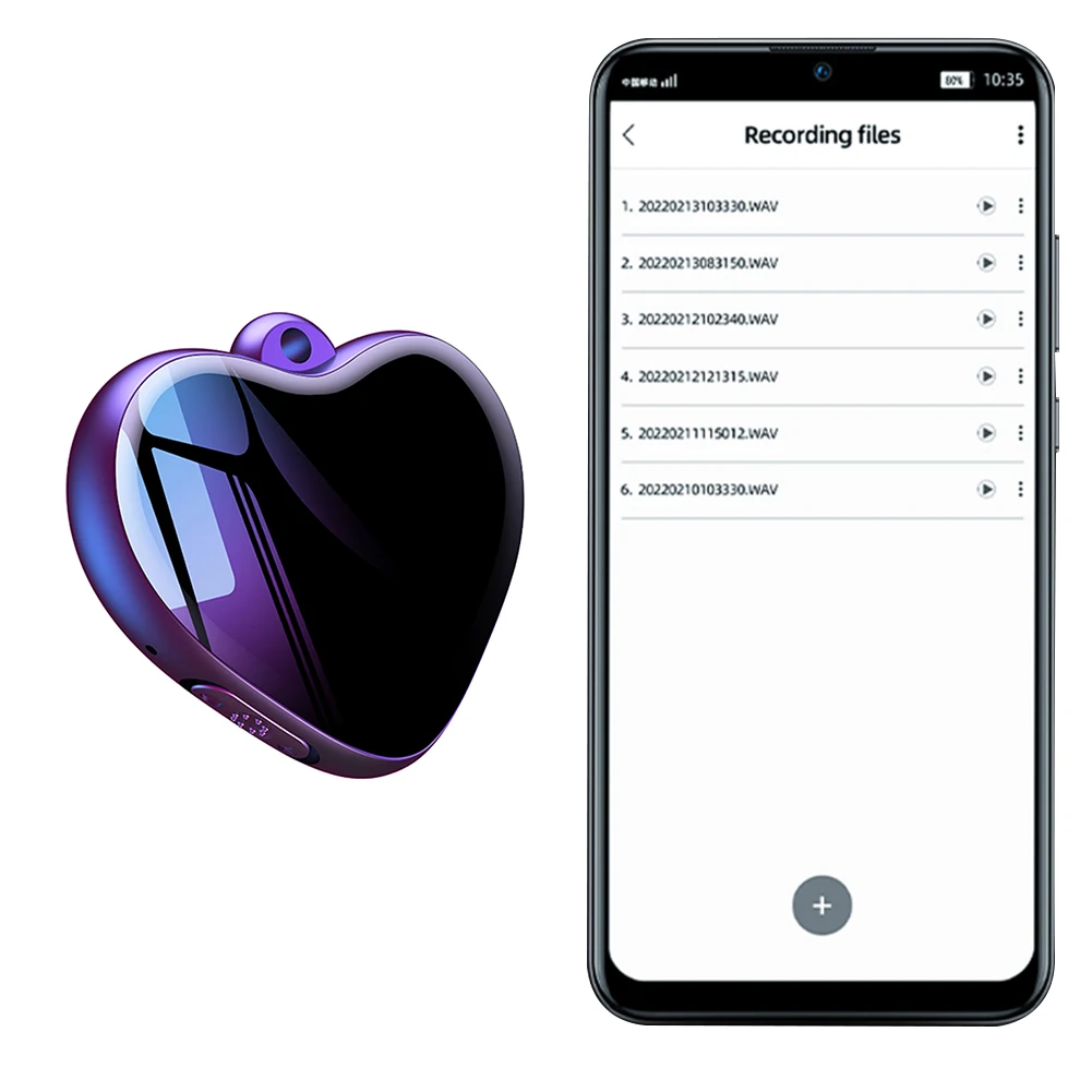 

Цифровое устройство для записи в форме сердца, компактный аудиоплеер с шумоподавлением, микрофон-подвеска для лекций, встреч и интервью