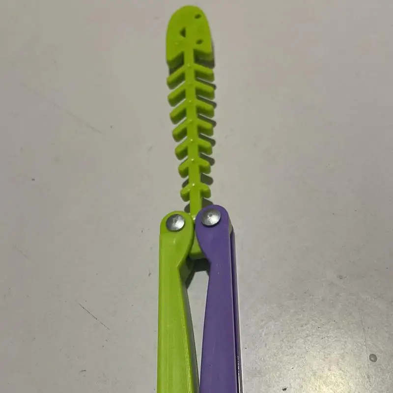 Foldable Butterfly Knifes Trainer Portable ABS Pocket Practice Knife Training Tool for Outdoor Games Balisongs Trainer