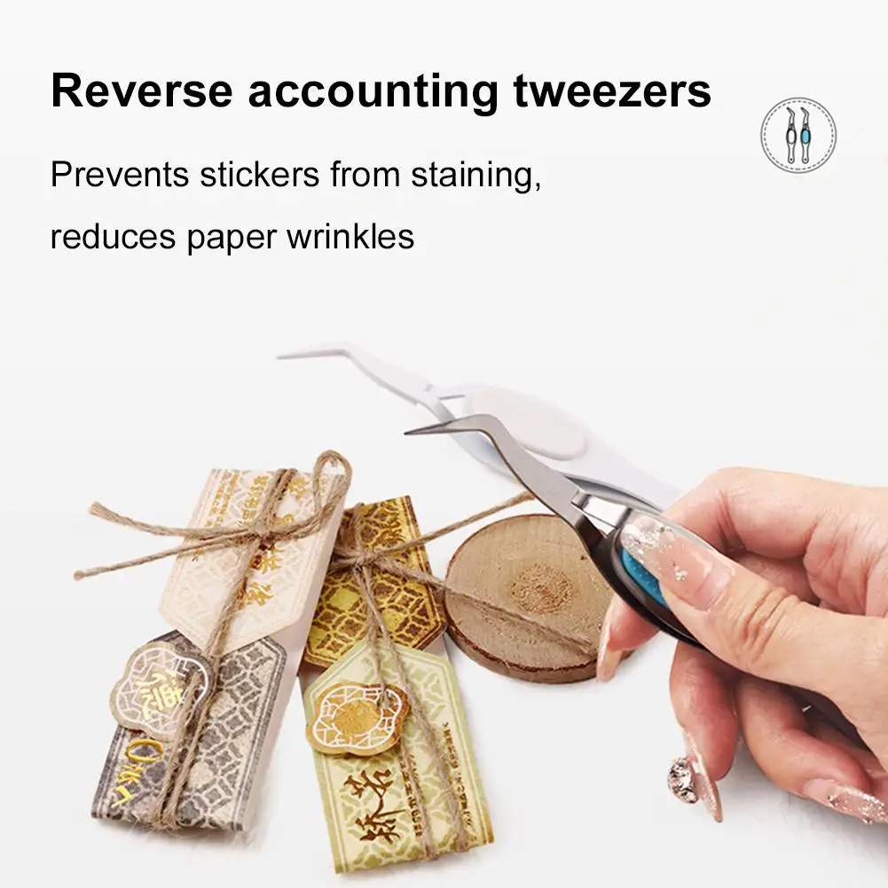 리버스 핀셋 다기능 그립 핀셋 재봉용 몰드 가짜 속눈썹 DIY 보석 제작 팁 핀셋 수리 도구