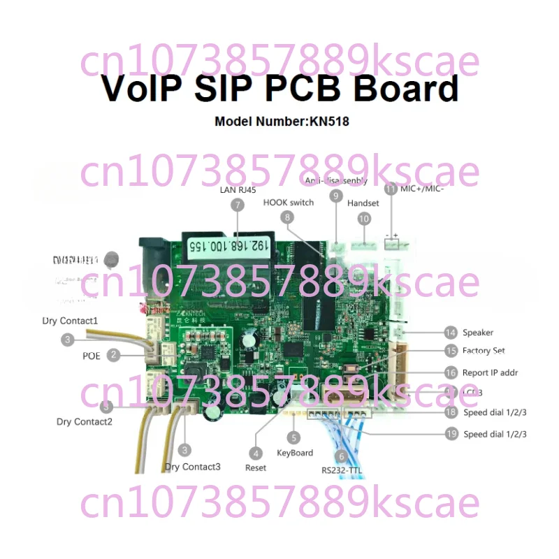 SIP 4G PCB Board IP Telephone Mainboard VoIP Phone Boards for Telephones System