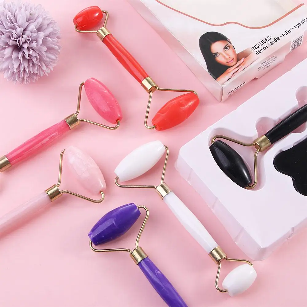 

Girls Eye Anti-Aging Face Lift Wrinkle Removal Skin Care Massager Double Head Roller Guasha Board Facial Massager Roller