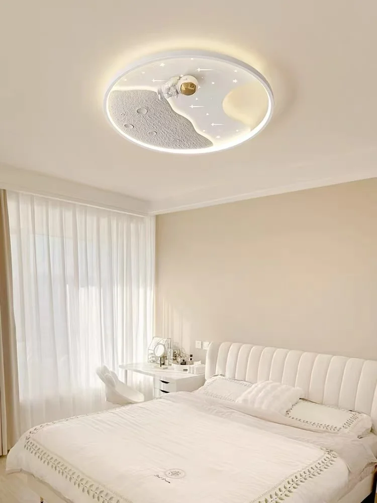 

Детские люстры-светильники «Всесезонные» класса люкс: белые, синие, в стиле астронавта и Луны, креативные лампы для декора гостиной