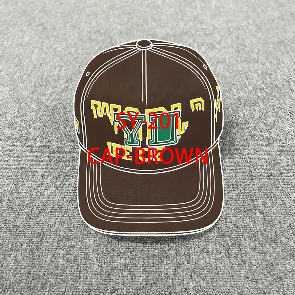 sy-201-メンズ-ブラウン-ベースボールキャップ、ストリートスポーツ、ヒップホップスタイル、欧米トレンド、日よけ