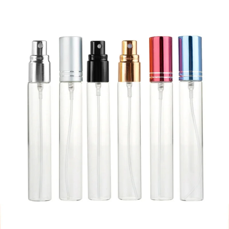 200 pz 5 ml 10 ml 15 m Bottiglia di profumo di vetro portatile da viaggio Bottiglie spray Campione Contenitori vuoti Atomizzatore Mini Bottiglie riutilizzabili