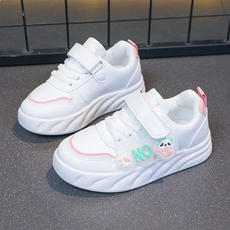 Girls Soft Sole Non Slip Sneakers 2026 Spring Autumn Kids Casual Skate Shoes Fashion Kids Sports Shoes​
