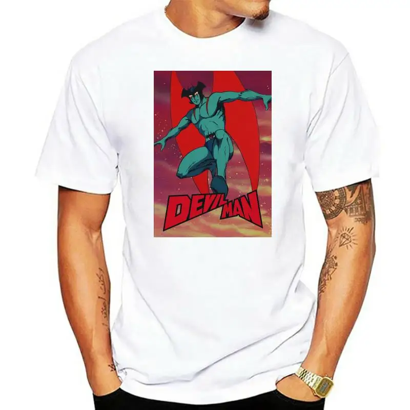 T-Shirt Maglia Devilman Uomo Diavolo Cartone Anni 80 - 1 - S-M-L-Xl Short-Sleeved Tee Shirt