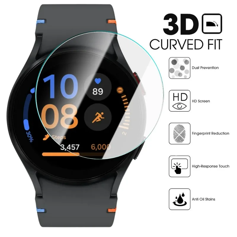 1-5PCS Tempered Glass Film for Samsung Watch FE Screen Protector HD Anti-Scratch Tempered Protection Film for Samsung Watch FE
