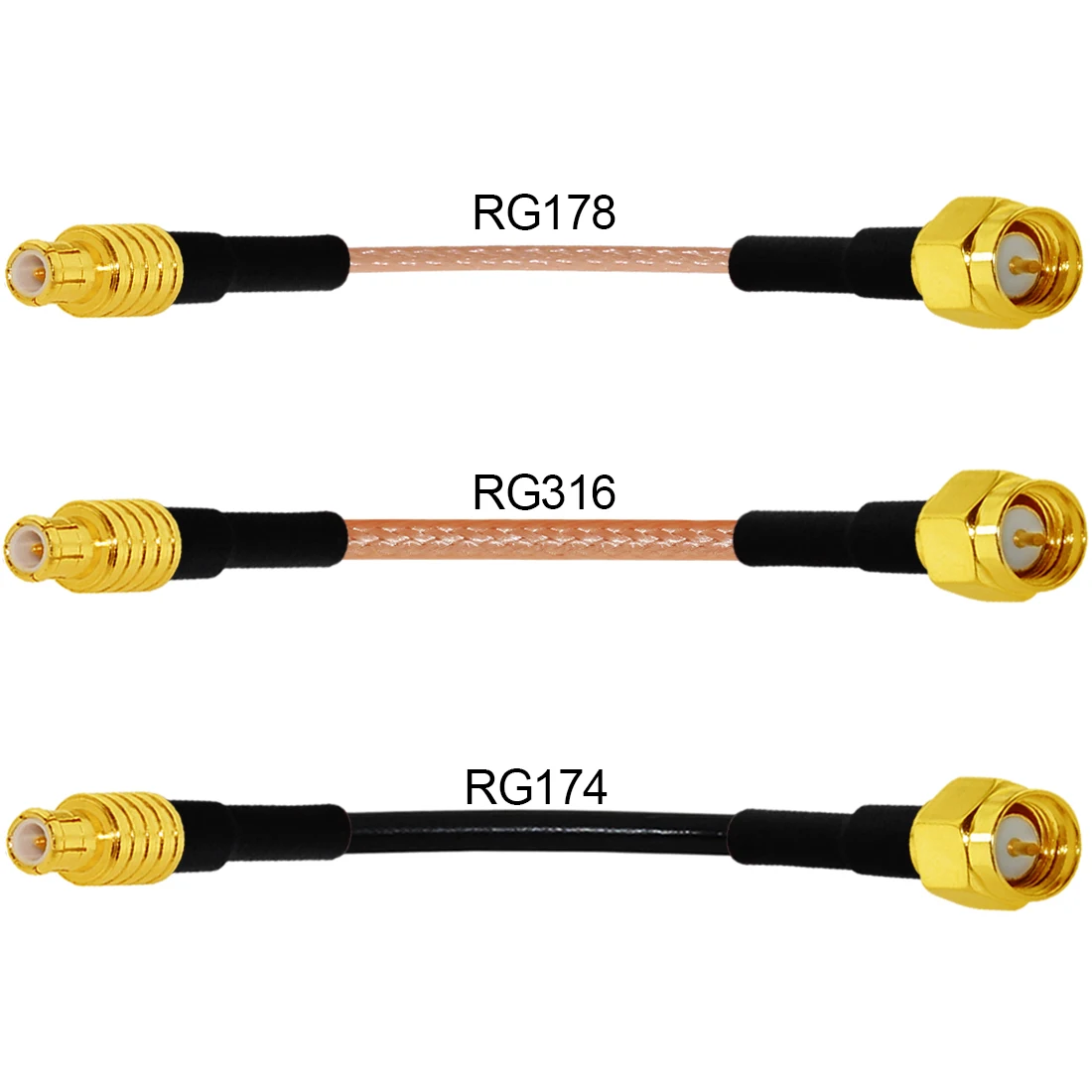 SMA Male Plug to MCX Male Straight RF Cable Adapter RG316 RG174 RG178 15cm 6inch NEW Wholesale for WIFI