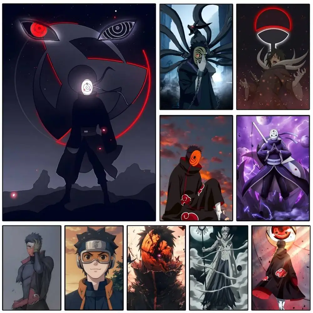 1pc Uchiha Obito Posters HD Print Vintage Wall Art Decor for Home Study Room