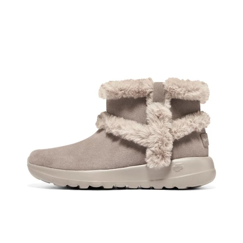 Skechers ON THE GO Joy Ankle Length Snow Boots Women's Dark Taupe Umber 144043-DKTP
