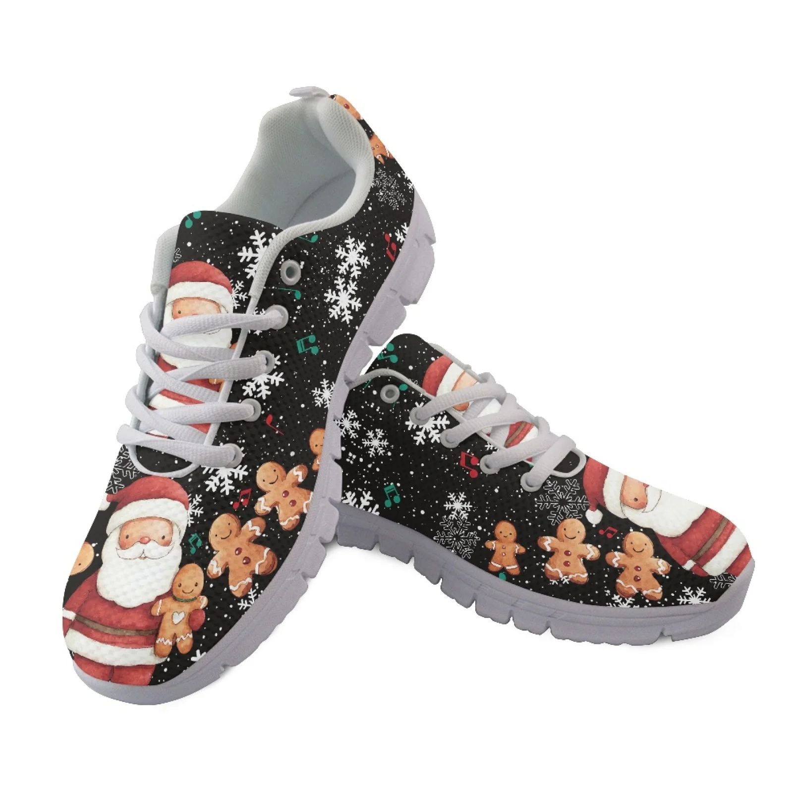 Coloranimal Lightweight Breathable Jogging Shoes for Men Mens Athletic Trainers for Training Santa Claus