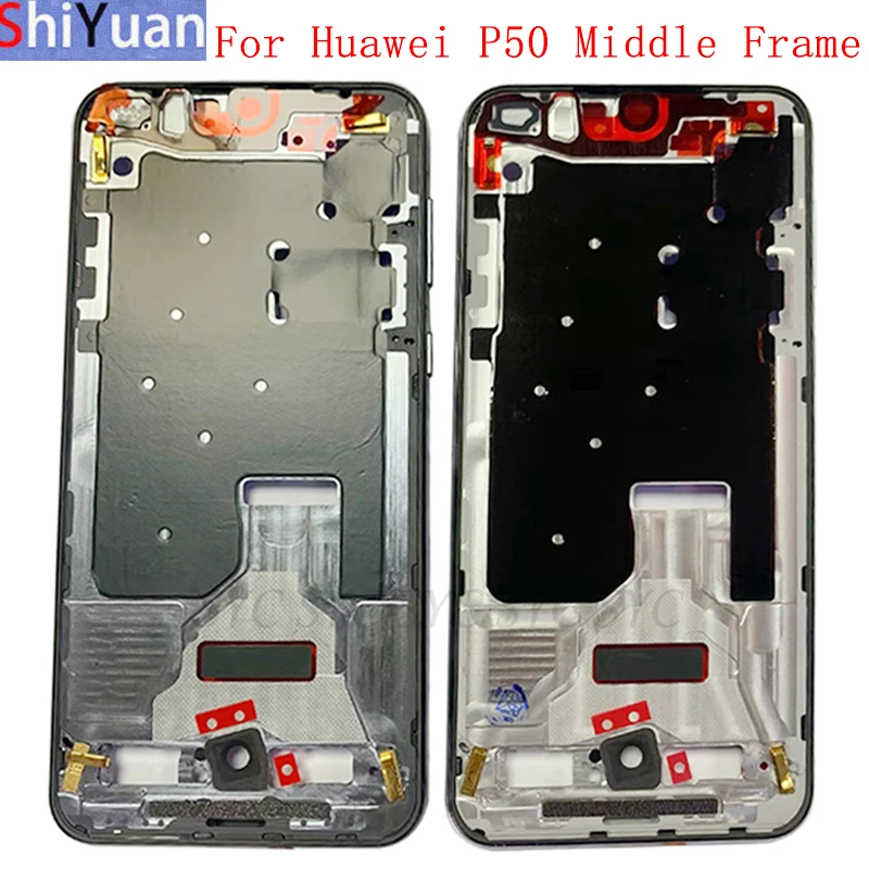 

Housing Middle Frame LCD Bezel Plate For Huawei P50 Phone Metal LCD Frame Replacement Parts