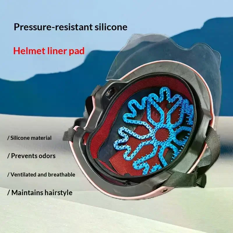 

Motorcycle Helmet Silicone Lining Flexible Deformation Resistant Cycling Vehicle Helmet Lining Heat-resistant 10PCS