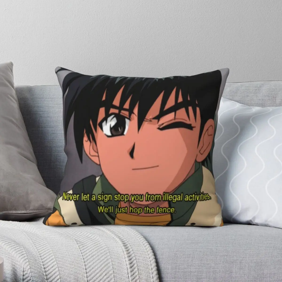 

Gakkou No Kaidan Hajime Aoyama Square Pillowcase Polyester Linen Velvet Printed Decor Throw Pillow Case Car Cushion Cover 45x45