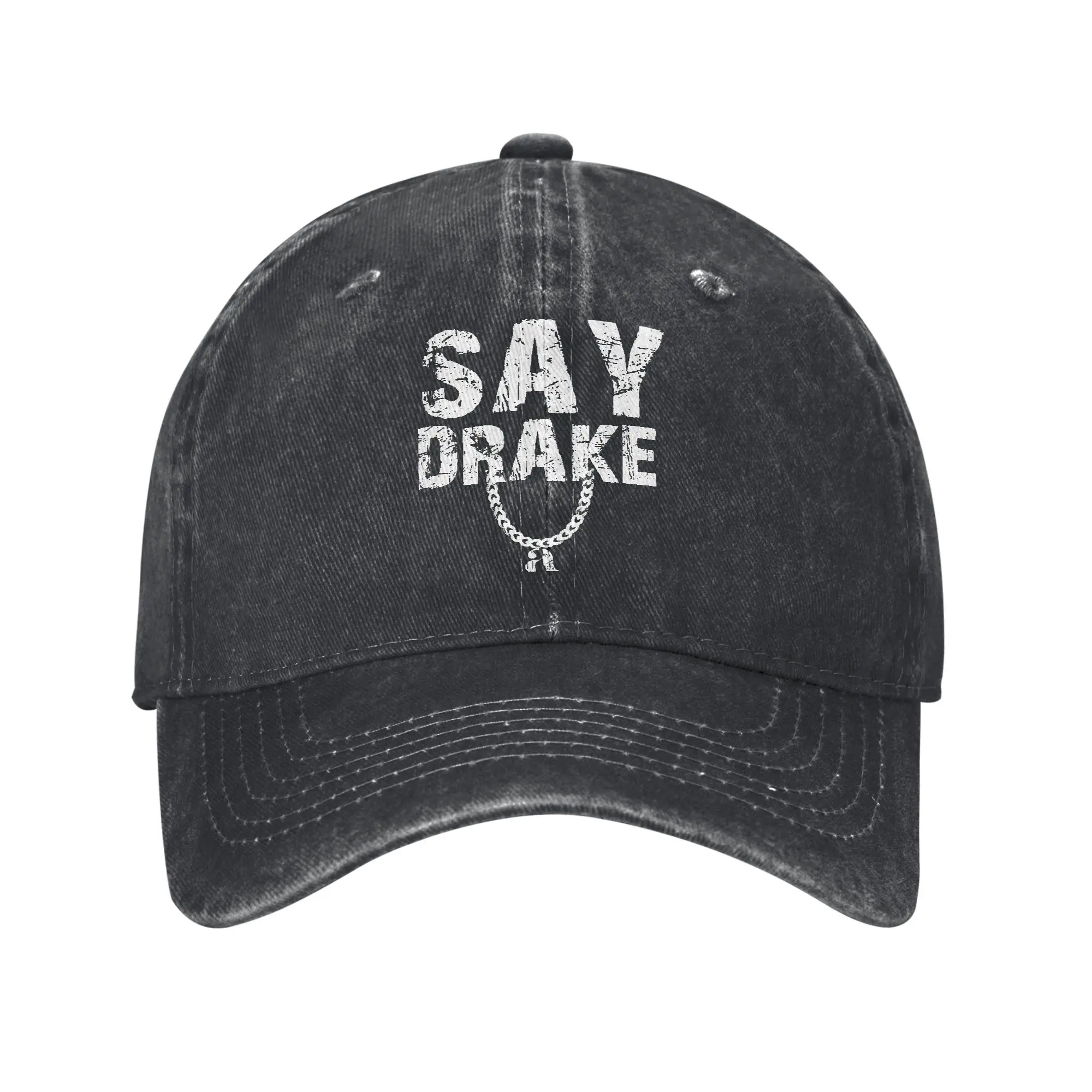 

SAY DRAKE Sun Baseball Cap y2k Cool Women Men Washed Hip Hop Hats Breathable Print Outdoor Sport Snapback Cap Birthday Present