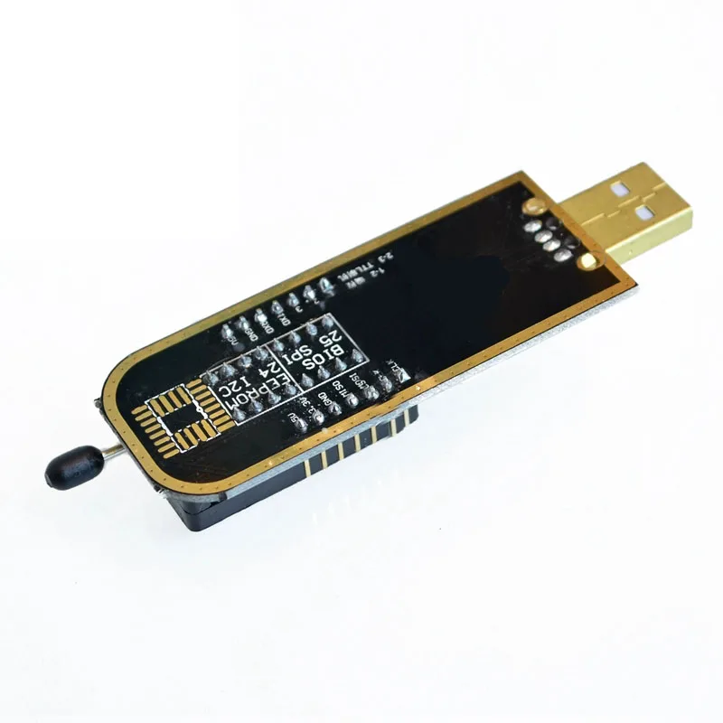 مبرمج USB CH341A - إصدار ذهبي للوحة الأم وجهاز التوجيه وشاشات الكريستال السائل و BIOS FLASH 24/25 رقاقة حرق