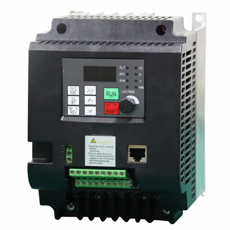 Imagem -05 - Vfd ac Frequency Inverter Entrada Monofásica Drives de Saída de Fases Conversor 5.5kw 7.5kw 220v a 380v