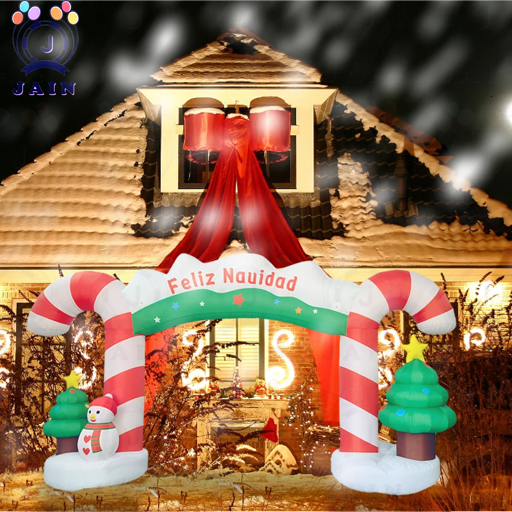 

Inflatable Christmas Decorations 20 ft Inflatable Christmas Arch – Christmas & X’mas Yard Inflatables with Blower – Wacky, Funny