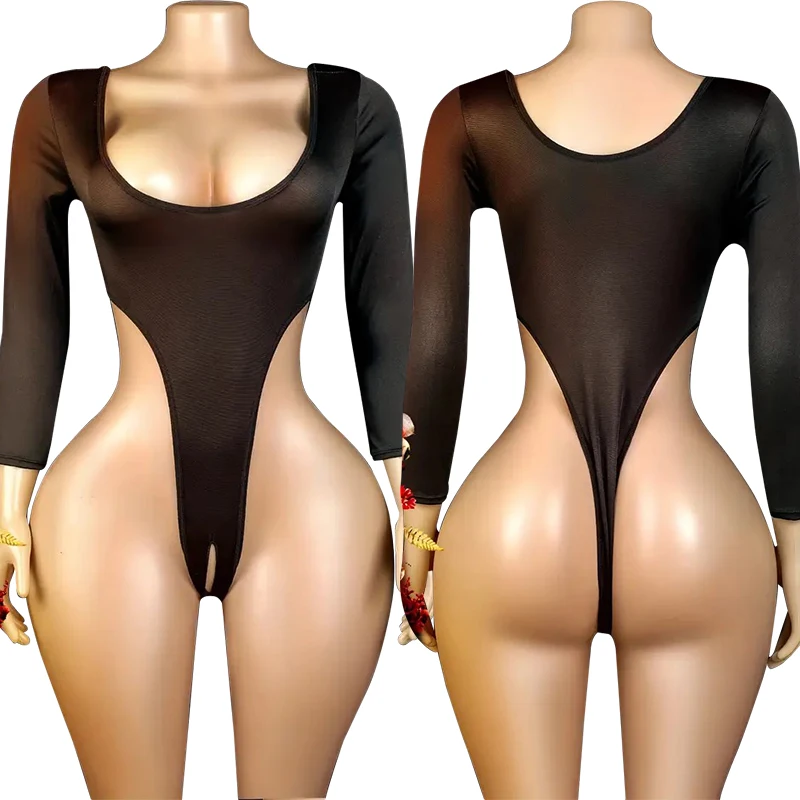 

Sexy Sleep Tops Lingerie Nightgowns One-Piece Bodysuits Halter Pajamas Erotic Backless Costume Plus Size Women's Secret Clothes