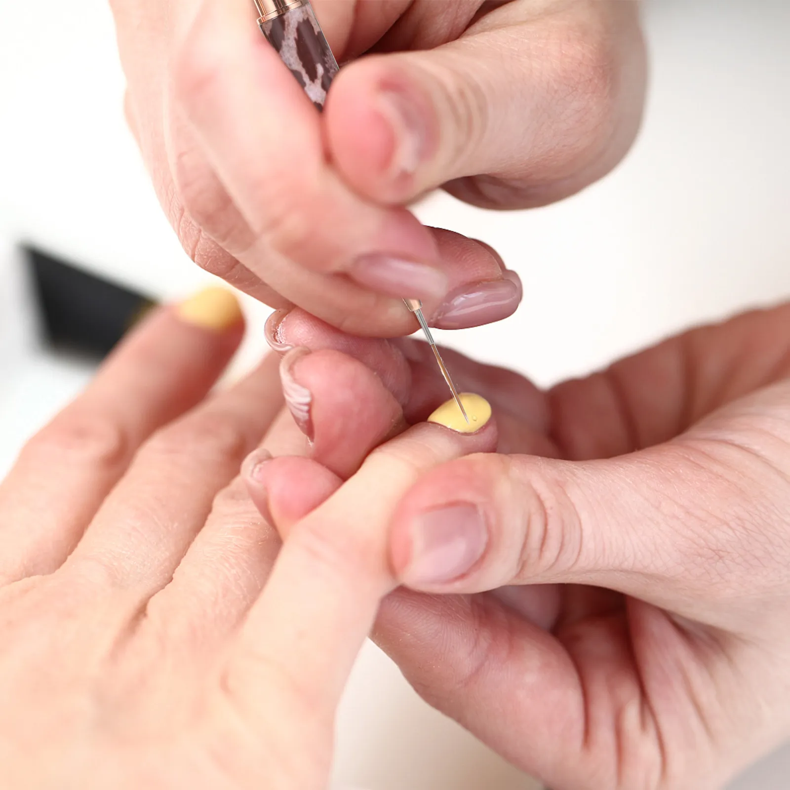 

4Pcs Nail Art Brush Set Double Ended Professional Nails Liner Brush Fine Tips for DIY Nail Painting Salon Tools