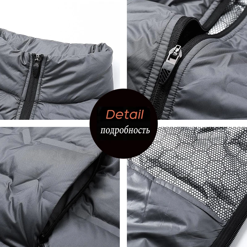 Winter Mannen Mode Donsvesten Heren waterdicht Casual Mouwloos Donsvest Jassen Heren Herfst Paar Lichtgewicht Werkvest