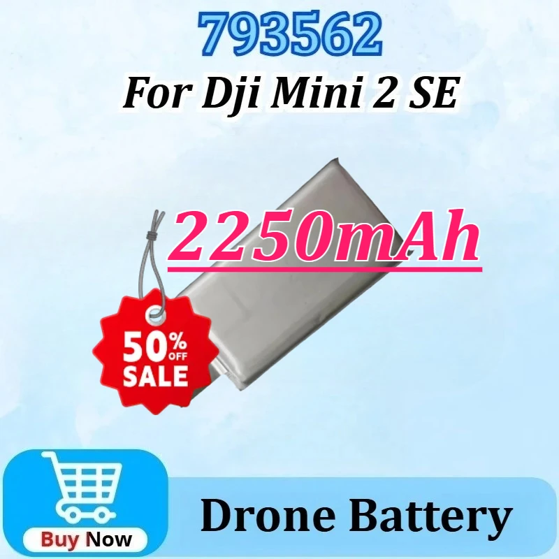 

Upgraded 793562 3.85V 2250mAh Replacement for Dji Mini 2 SE 10C 783461 Lithium Battery Cells Flight RC Drone Aircraft Equipped