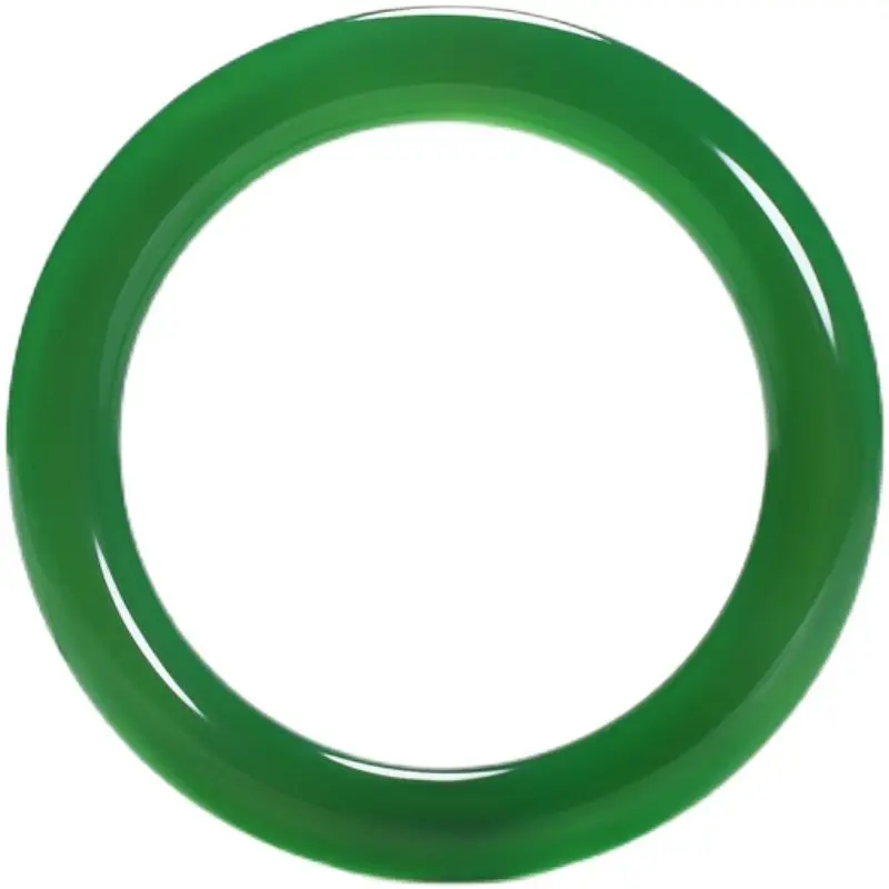 Ice green chalcedony bracelet female round strip beauty bracelet