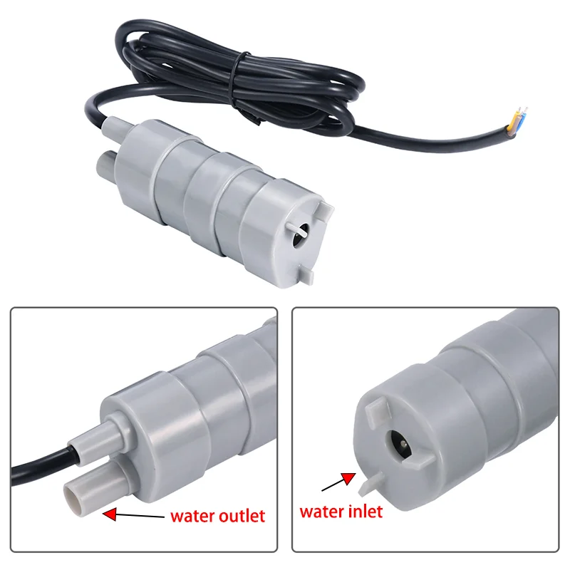 Portable 12V 24V brushless motor pump 1000l /H super quiet vertical bottom suction pump water heater open slot booster pump