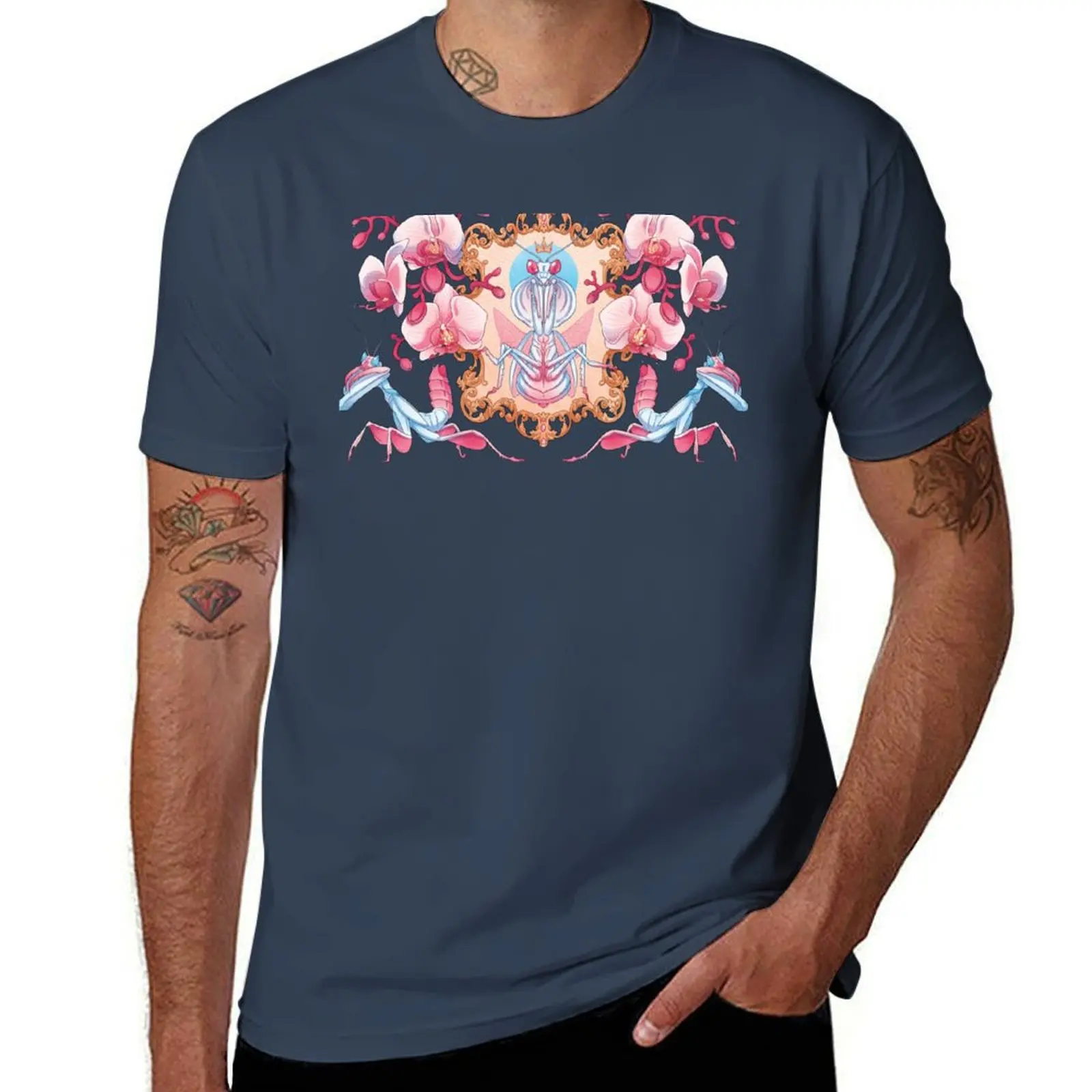 Mantis Prayer T-Shirt t shirts for man pack white printed t shirts for man t shirts cotton 100% T-Shirt
