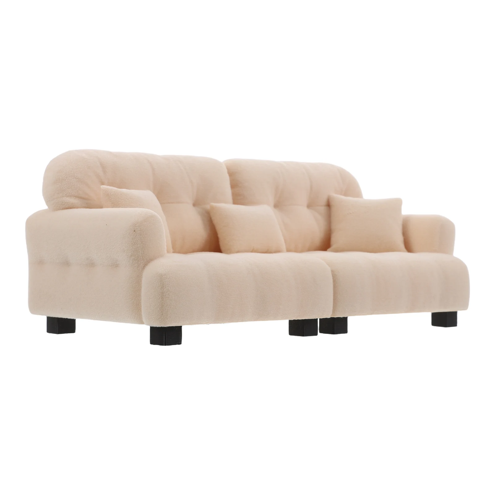 1:25 Mini With Pillows Modern Living Room Furniture Miniature Couch For Small Home Accessories Miniature Dollhouse Play