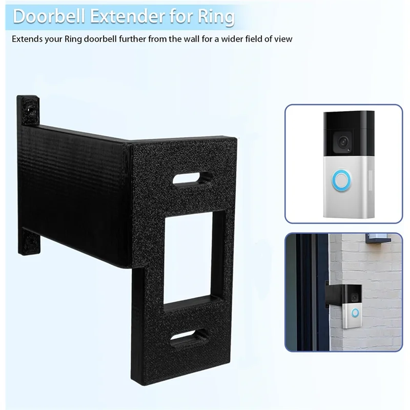 موسع جرس الباب A76X للحلقة، تمديد تثبيت الطوب، H يمتد جرس الباب من الحائط من أجل رؤية أفضل وزاوية #2