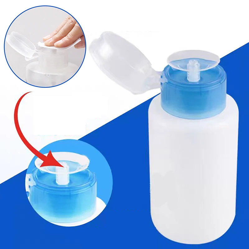 350 ml Nagel Nachfüllbare Flaschen Leere Presse Pumpe Dispenser Nail art Nagellack Entferner Reiniger Make-Up Flasche Maniküre Werkzeug