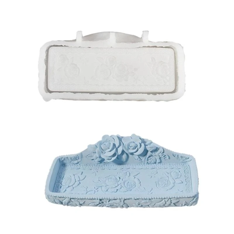 

Silicone Jewelry Tray Molds Crafting Tray Molds Earring Dish Molds Rose Jewelry Plate Molds Silicone Texture
