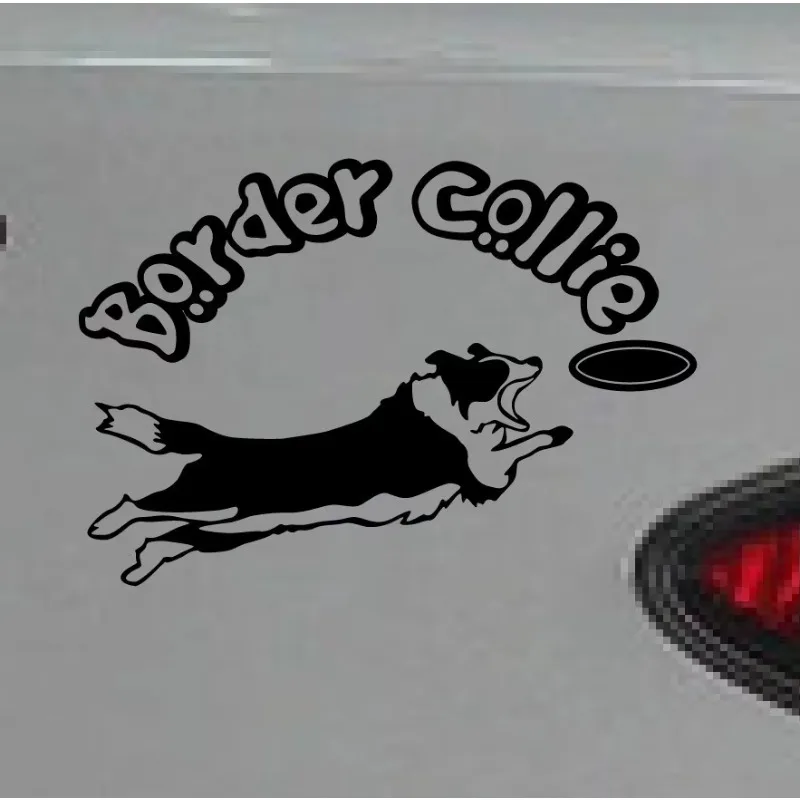 

Funny Reflective Tape Border Collie Stickers for Cars Funny Vinyl Car Sticker And Decals Drop Shipping 15CM PVC KK