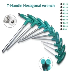 Socket T-Handle Screws Hardware Hex Wrench Hand Tools Allen Key Screws Screwdriver Driver Repair Tools 1.5mm-10mm Wrenches Set