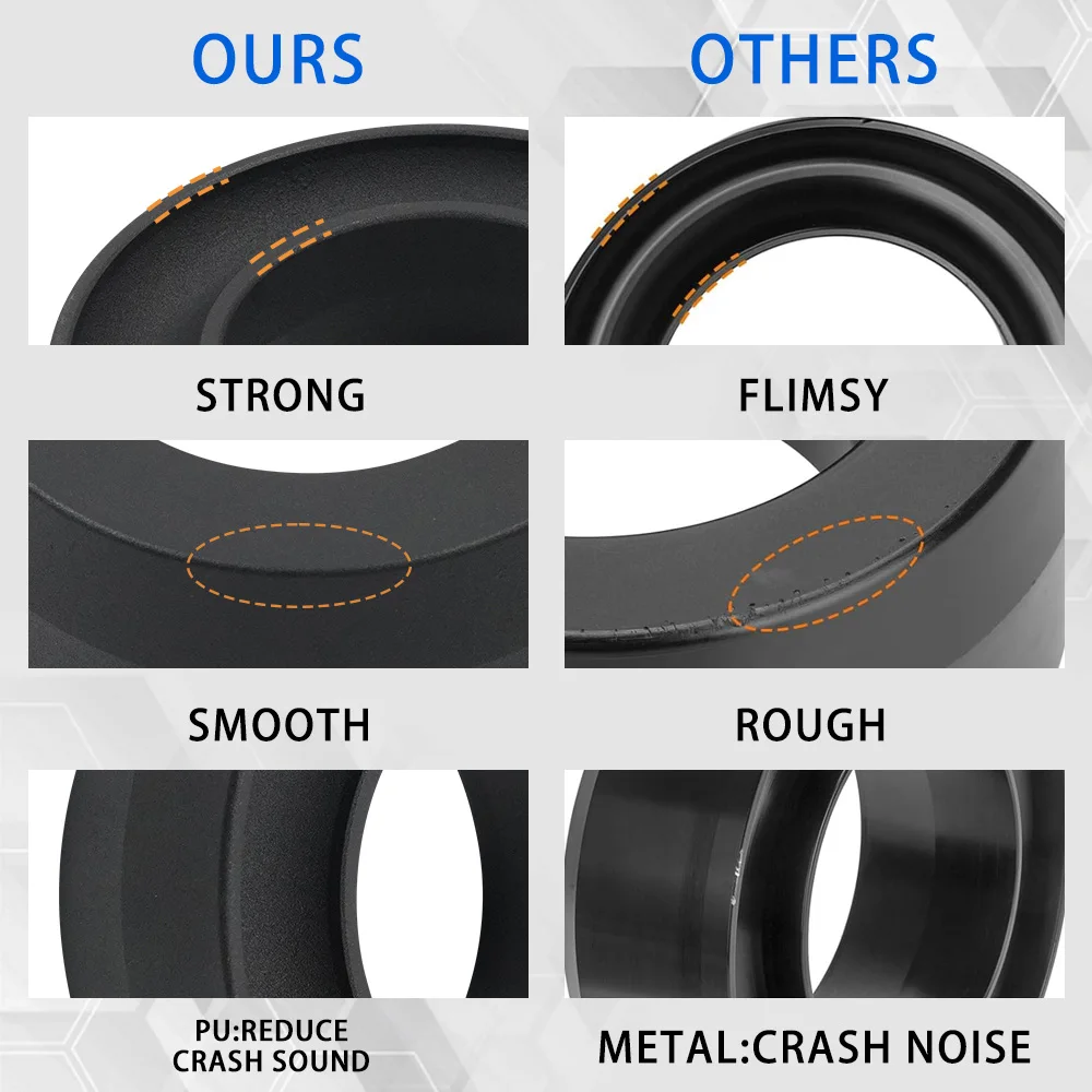 3" Front Strut Spacer Leveling Lift Kit For 1994-2011 Ram 2500 3500 2WD For 1994 To 2018 Dodge Ram 1500 2WD