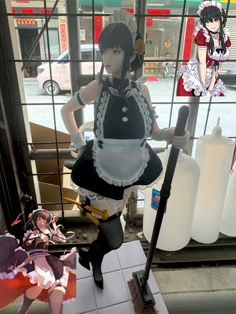 متوفر في المخزون جاسوس x Family Yor Forger 36 سنتيمتر أنيمي فتاة الحمام خادمة التصميم البلاستيكية عمل الشكل لعبة Gk حلية نموذج المقتنيات هدية #6