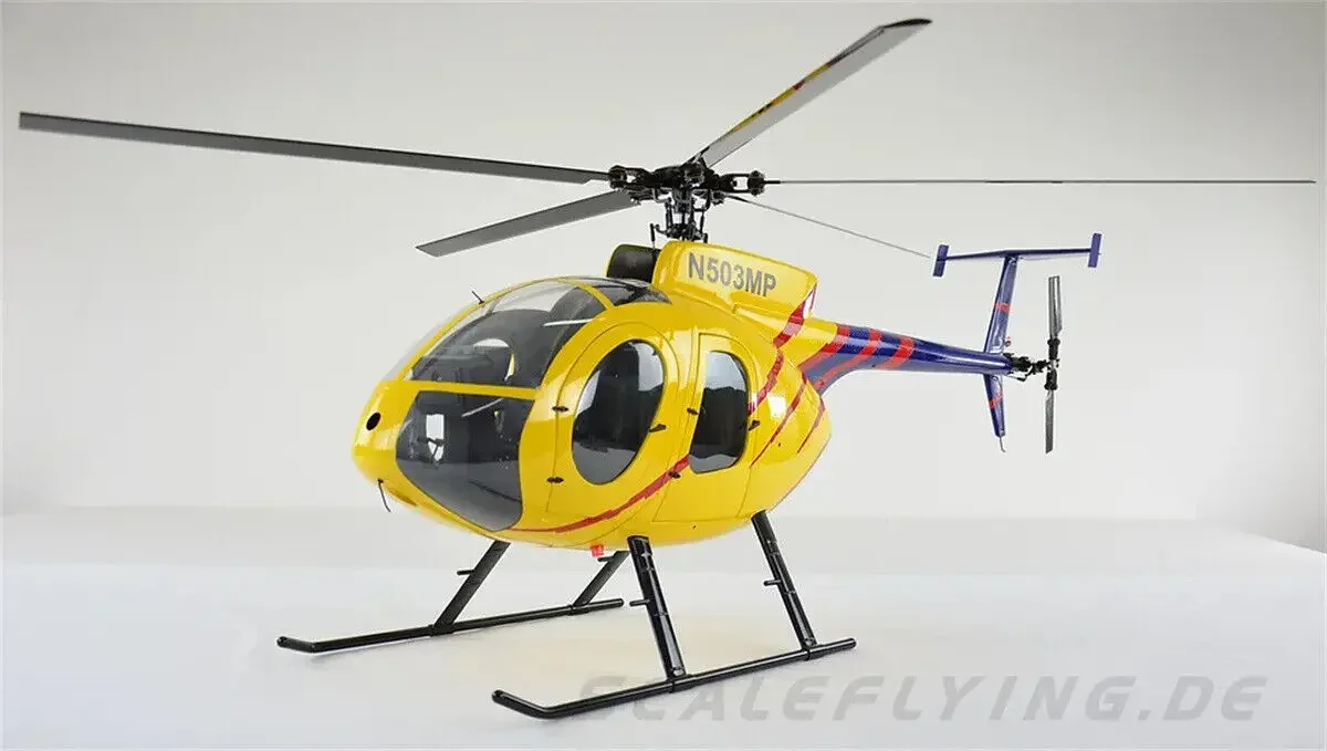 600 Size MD500E RC Helicopter Scale Fuselage with Mechanic Glassfiber Aircraft Model Shell