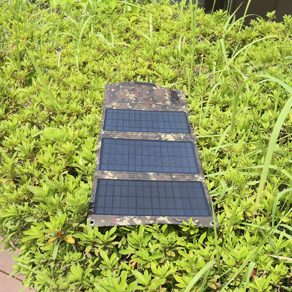 22 Вт Складной Солнечной Панели Зарядное Устройство 5 В Путешествия Телефон Портативный USB Складной Солнечный Модуль Водонепроницаемый Открытый Деятельность для Кемпинга Подзарядка USB Устройств