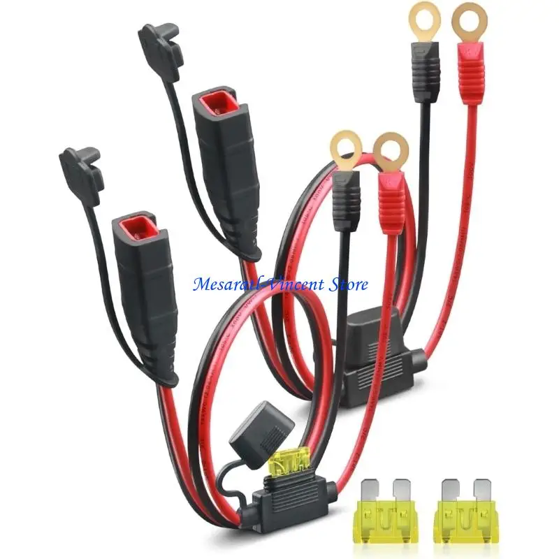 A70F Strong Plastic 6mm Terminal Adapter Battery Chargers Cable set for GC008