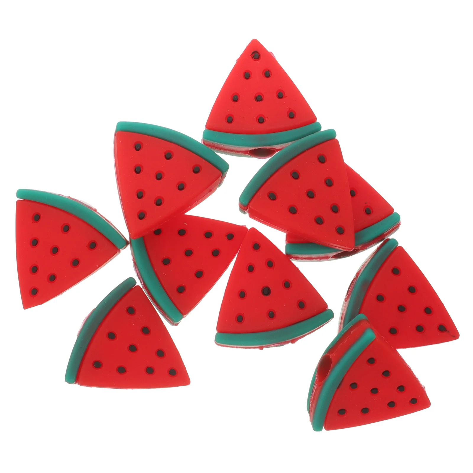 

10Pcs Watermelon Pencil Caps Cute Silicone Cartoon Pencil Protectors Lightweight Portable Extenders for School Office Supplies