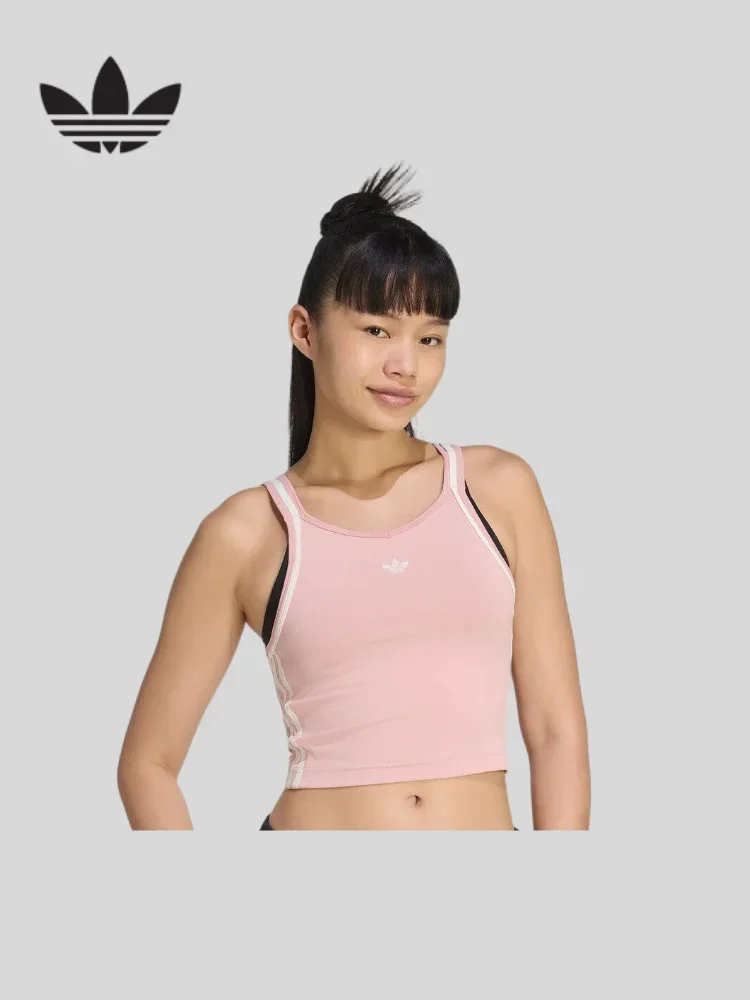 Tank Top Training Vest  Sport VestAdidas Soft Poly Tee Ventilation Fabric All Round Daily Training Sports Short TshirtKY8136