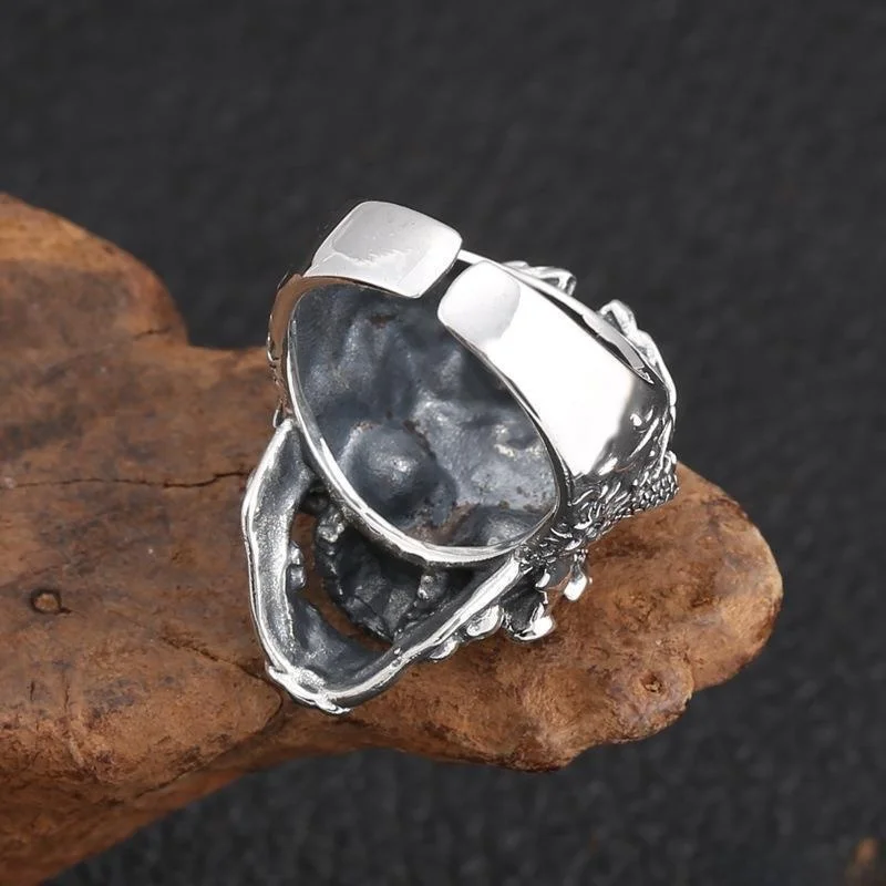 

Модное кольцо с черепом в стиле хип-хоп, кольцо с изображением скелета, трендовый аксессуар, ретро-кольцо на палец для мужчин и женщин