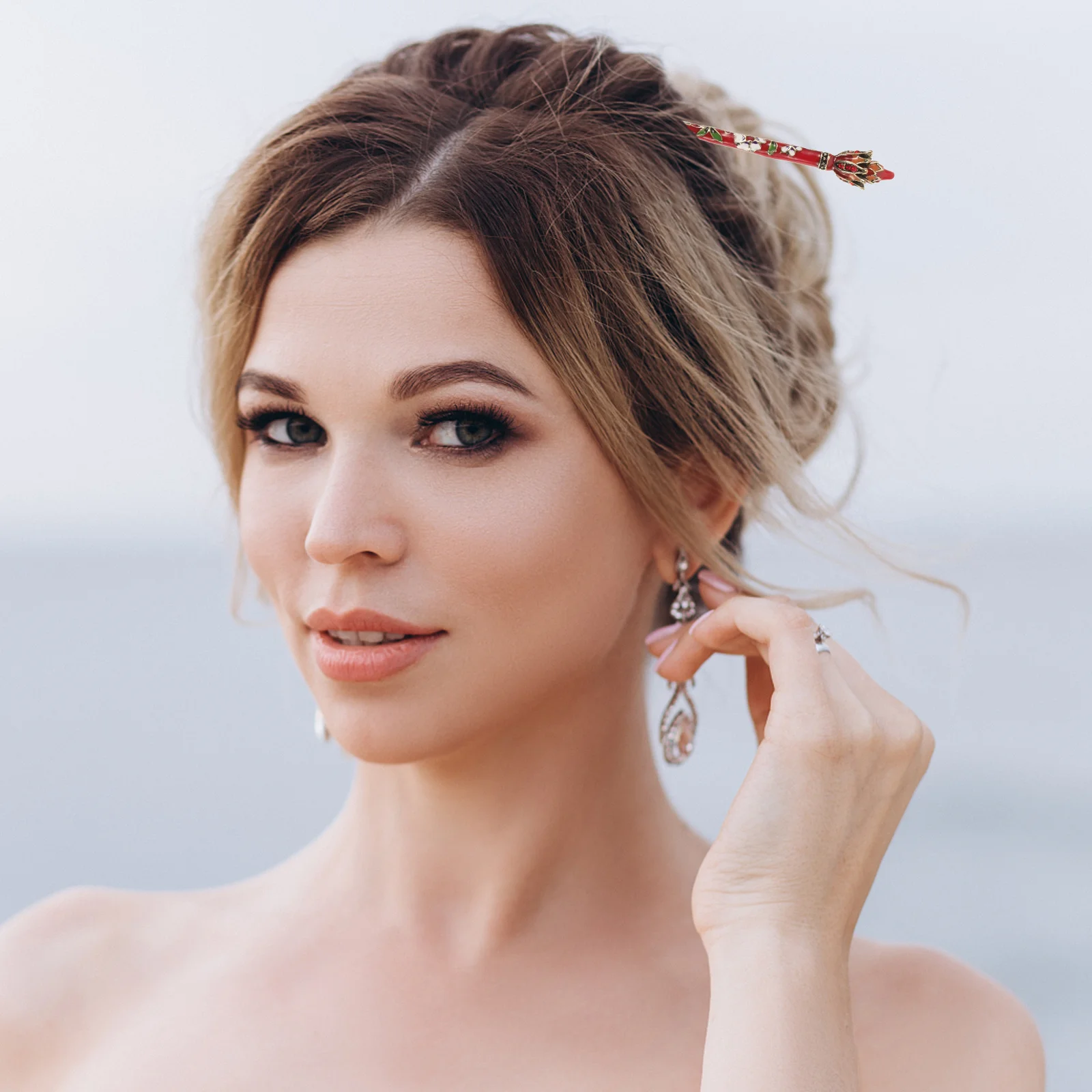 2pcs Vintage Chopstick For Women Zinc Alloy Bun Stick Long Thick Curly Styling Tool Chinese Hair Accessories Retro Hair Stick